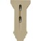 Ekena Millwork 5"W x 5 3/4"D x 10"H Medium Jefferson Wood Corbel, Rubberwood CORW05X05X10JERW - alternate 2